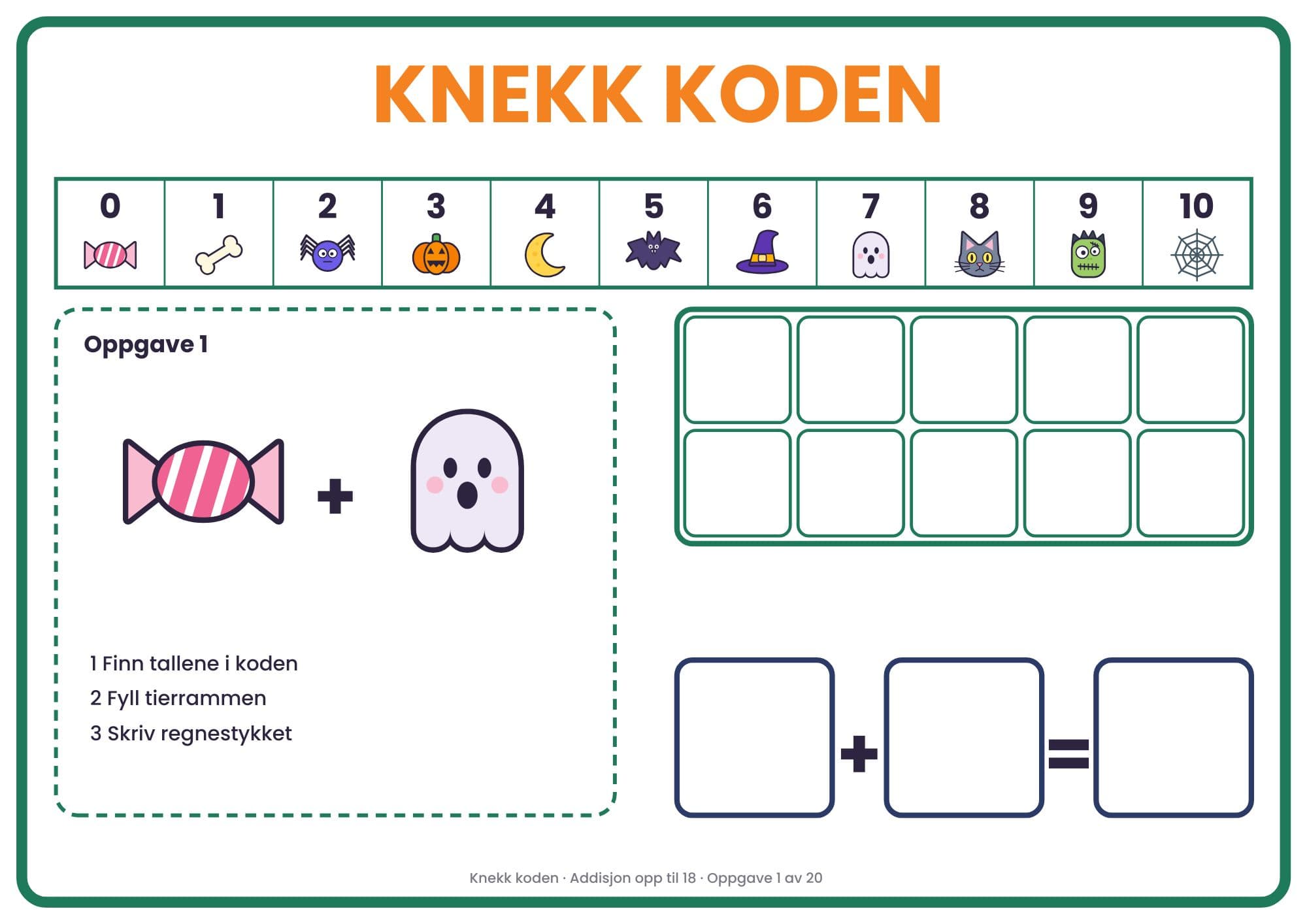 Knekk koden (addisjon til 18)