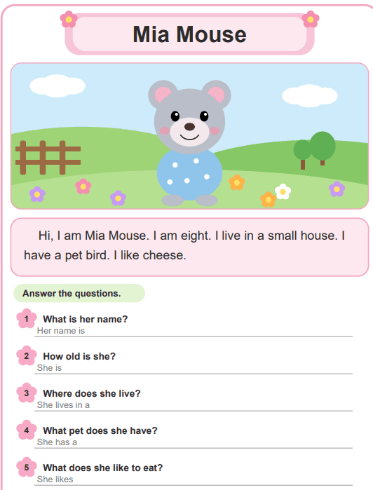Reading Practice with Comprehension Tasks