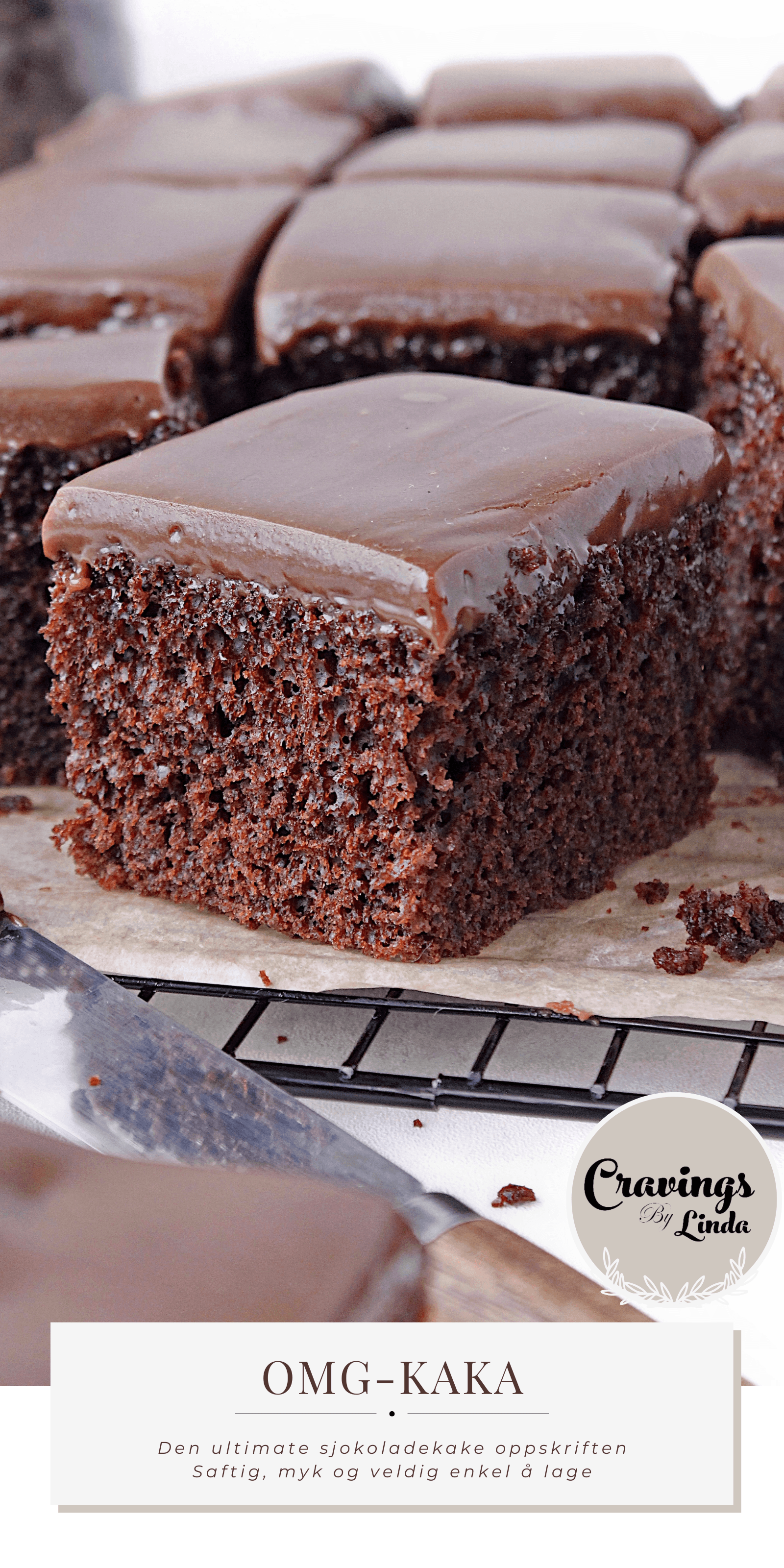 Oppskrift: OMG-kaka (sjokoladefudge kake)
